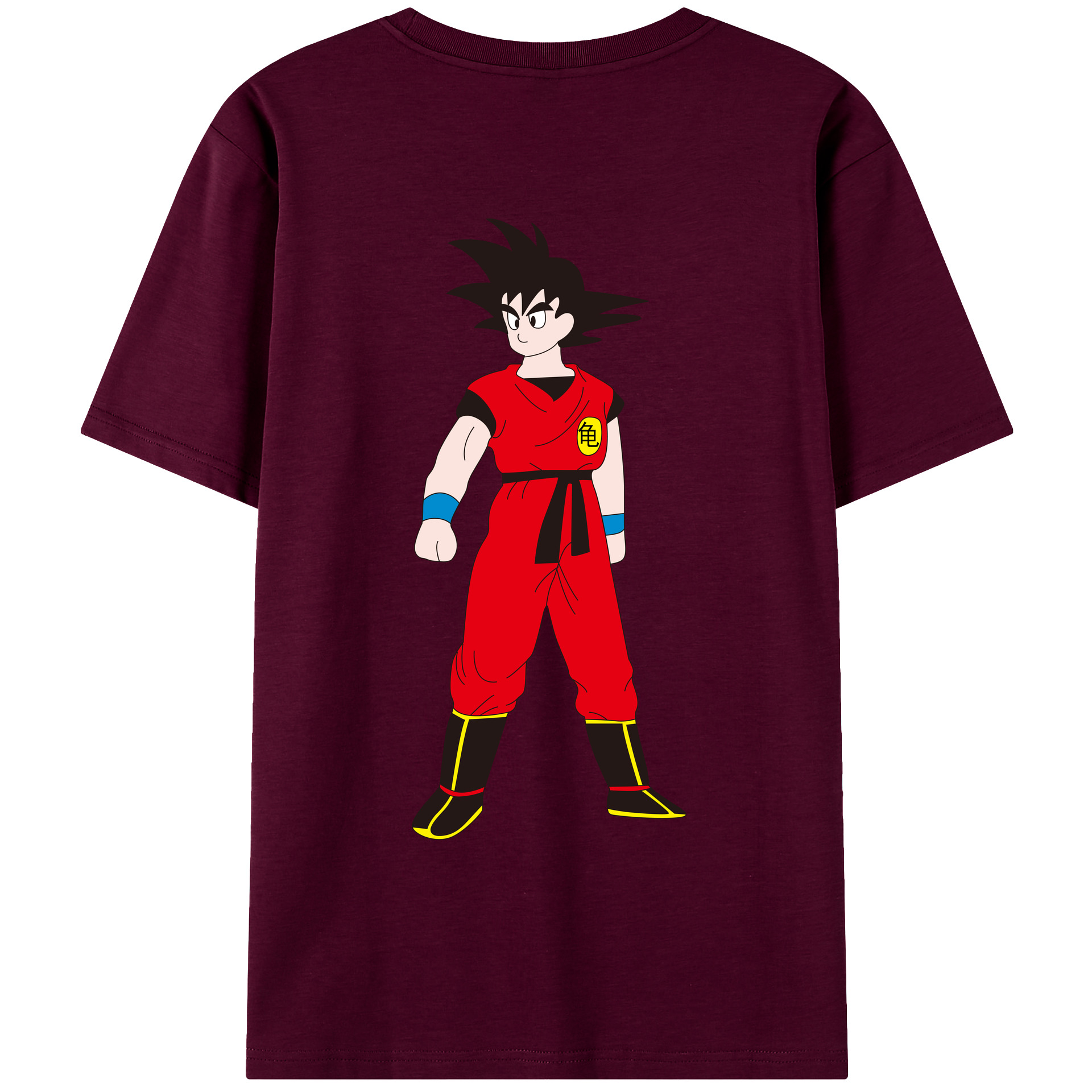 （画像用） ドラゴンボール 孫悟空（そん ごくう）Son Goku カカロット DRAGON BALL Kakarotto レディース半袖Tシャツ(バックプリント)